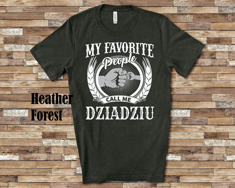 My Favorite People Dziadziu fist bump Tshirt, Long Sleeve Shirt, Sweatshirt Tank Top Polish Grandfather Father's Day Christmas Birthday Gift