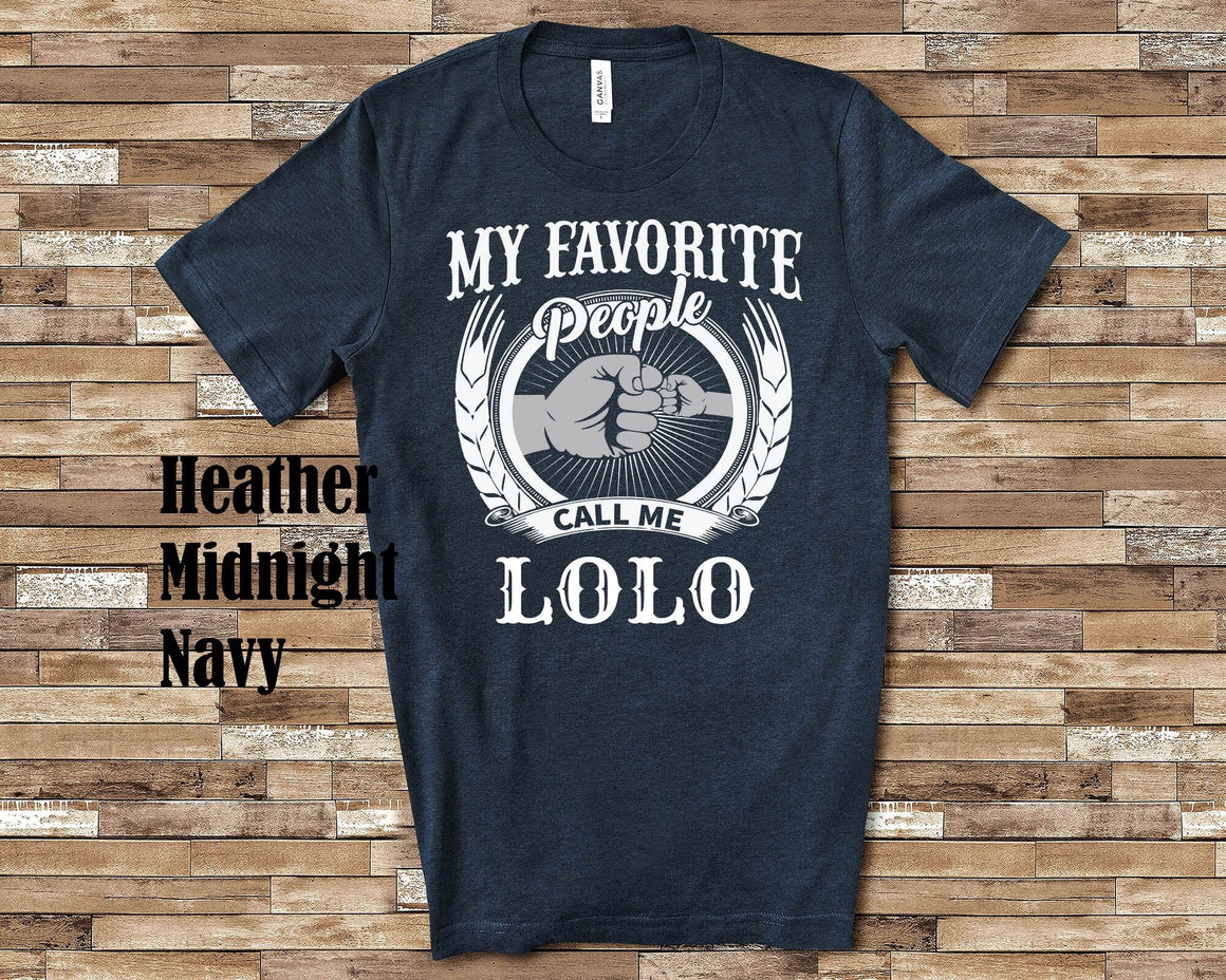My Favorite People Lolo fist bump Tshirt, Long Sleeve Shirt Sweatshirt Filipino Grandfather Father's Day Christmas Birthday Gift