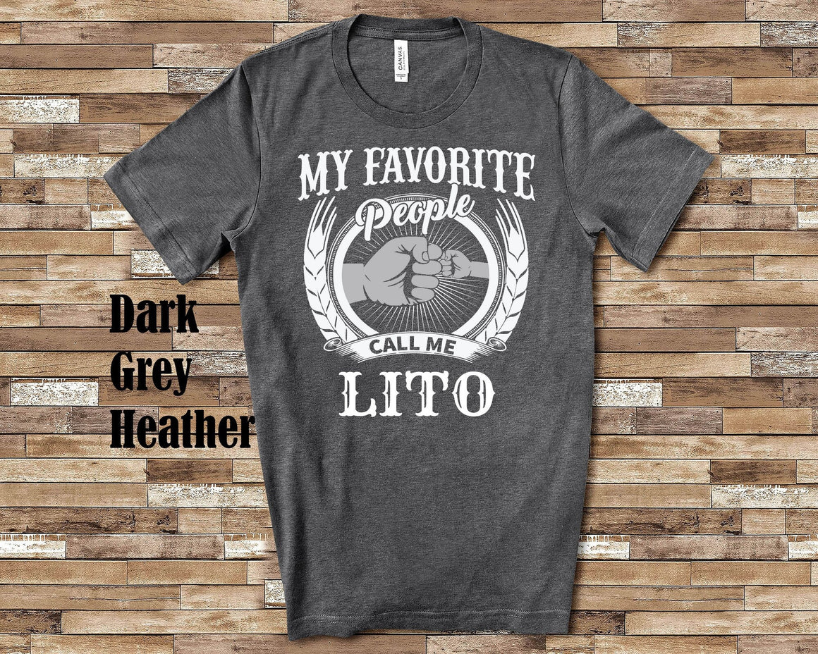 My Favorite People Lito fist bump Tshirt, Long Sleeve Shirt, Sweatshirt Spanish Grandfather Father's Day Christmas Birthday Gift