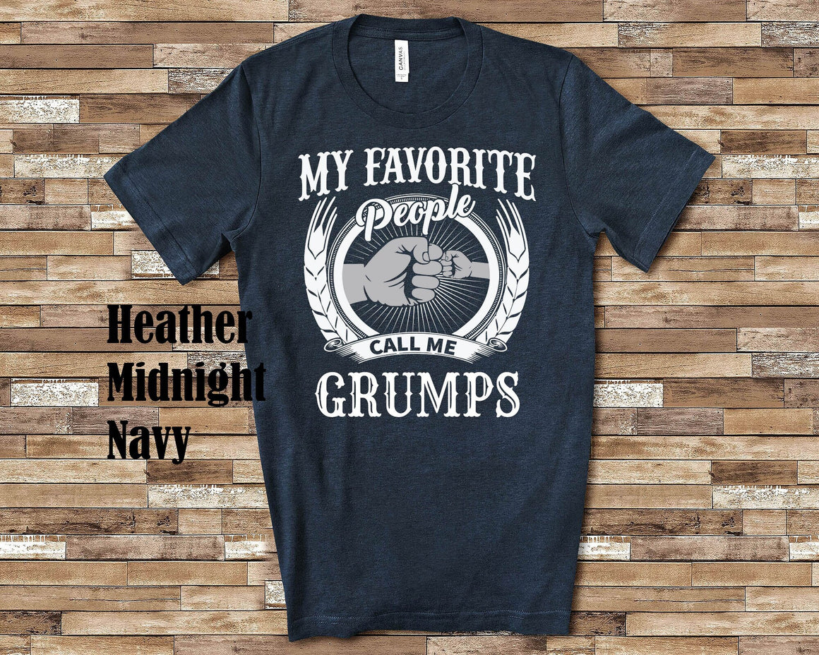 My Favorite People Grumps fist bump Tshirt, Long Sleeve Shirt, Sweatshirt, Tank Top Special Grandfather Father's Day Christmas Birthday Gift