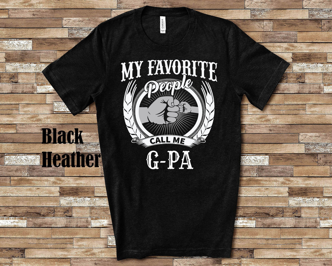 My Favorite People G-Pa fist bump Tshirt, Long Sleeve Shirt, Sweatshirt Special Grandfather Father's Day Christmas Birthday Gift