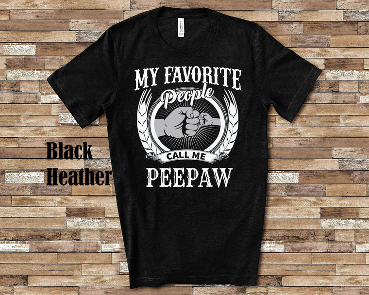 My Favorite People Peepaw fist bump Tshirt, Long Sleeve Shirt, Sweatshirt, Tank Top Special Grandfather Father's Day Christmas Birthday Gift