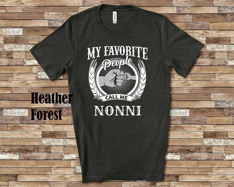 My Favorite People Nonni fist bump Tshirt, Long Sleeve Shirt Sweatshirt Italian Grandfather Father's Day Christmas Birthday Gift