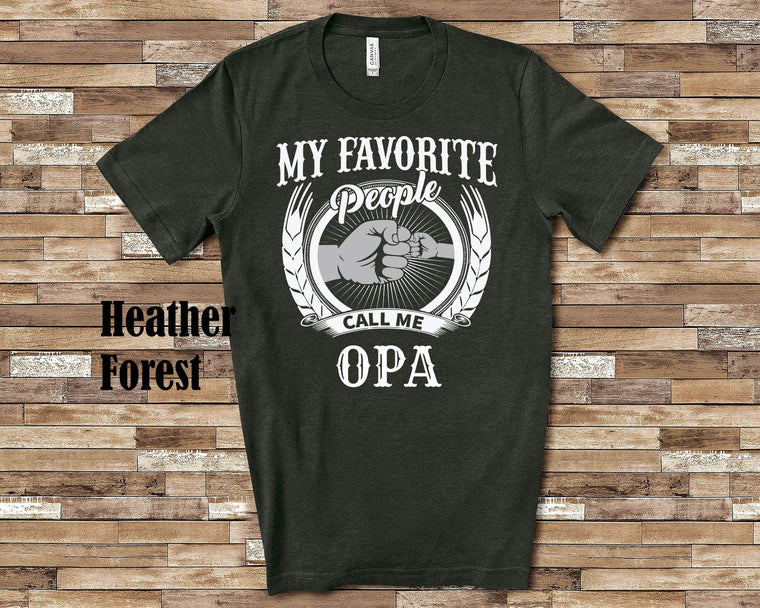 My Favorite People Opa fist bump Tshirt, Long Sleeve Shirt, Sweatshirt German Grandfather Father's Day Christmas Birthday Gift