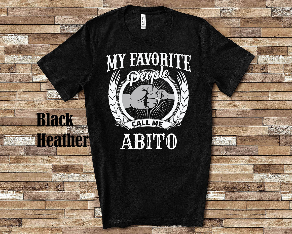 My Favorite People Abito fist bump Tshirt Long Sleeve Shirt, Sweatshirt Italian Grandfather Father's Day Christmas Birthday Gift