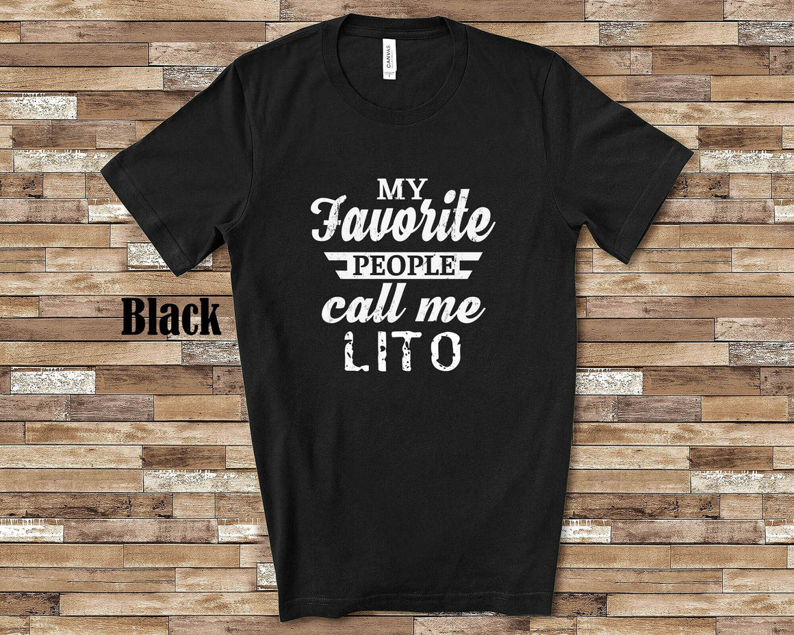 My Favorite People Lito Tshirt Long Sleeve Shirt, Sweatshirt Mexican or Spanish Grandfather Father's Day Christmas Birthday Gift