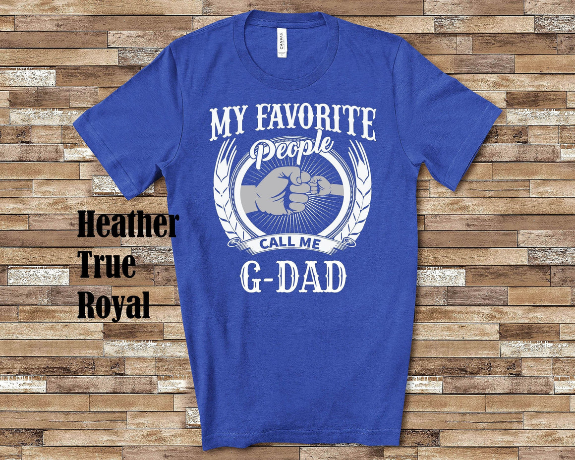 My Favorite People G-Dad fist bump Tshirt, Long Sleeve Shirt Sweatshirt Special Grandfather Father's Day Christmas Birthday Gift