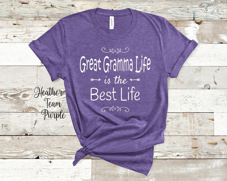 Great Gramma Life Is The Best Grandma Tshirt, Long Sleeve Shirt and Sweatshirt, Long Sleeve Shirt and Sweatshirt Special grandmother Gift Idea for Mother's Day, Birthday, Christmas or Pregnancy Reveal