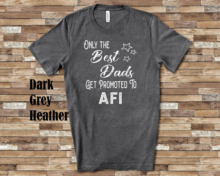 The Best Dads Get Promoted to Afi Grandpa Tshirt Nordic Grandfather Gift Idea for Father's Day, Birthday, Christmas or Pregnancy Reveal